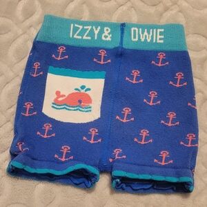 Blue and Pink Whale Print Baby Shorts